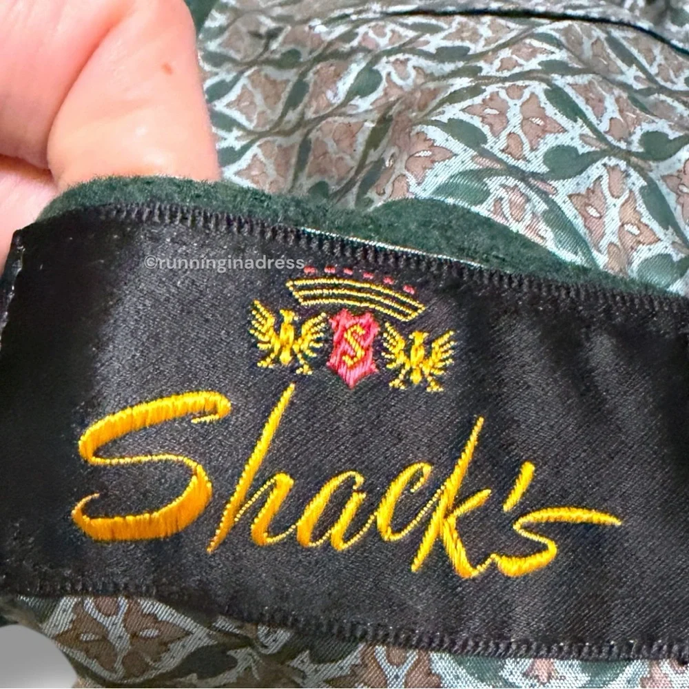 Rare Vintage 1950s Early 60s Shack's Double-Breasted Green Blazer ACWA Union Tag